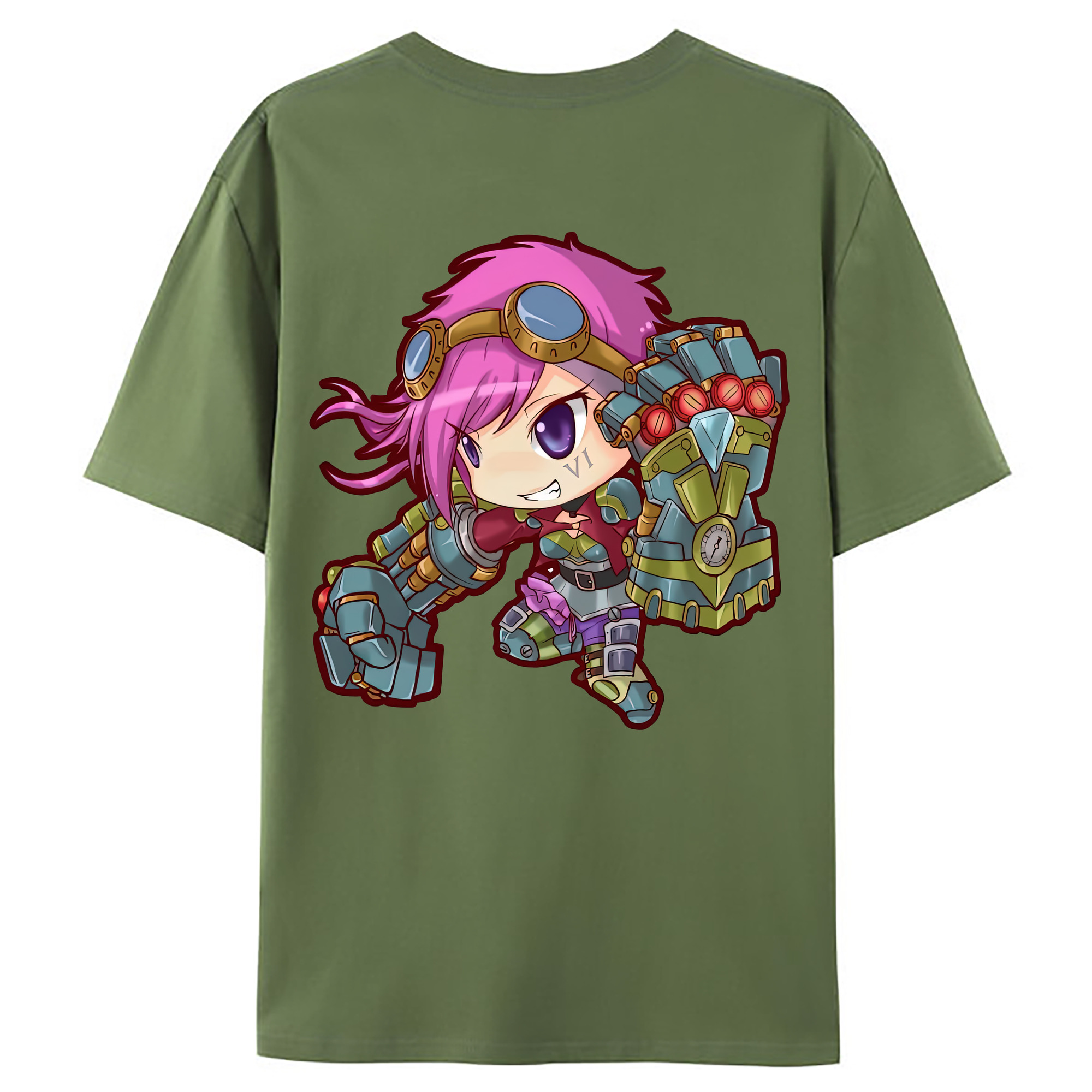 （画像用） リーグ・オブ・レジェンド League of Legends LOL 綿100％ メンズ半袖Tシャツ（バックプリント） 通気性